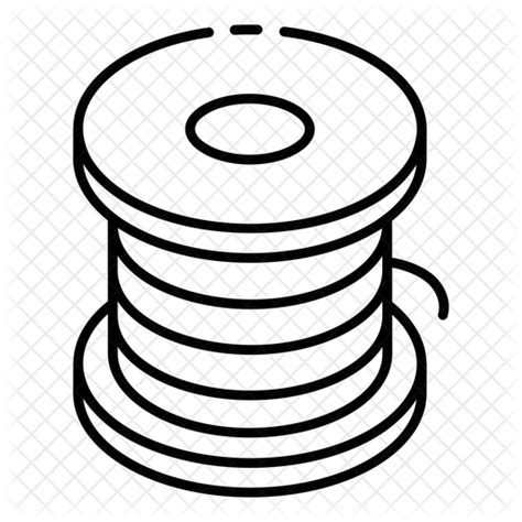 Wire Spool Icon Download In Line Style