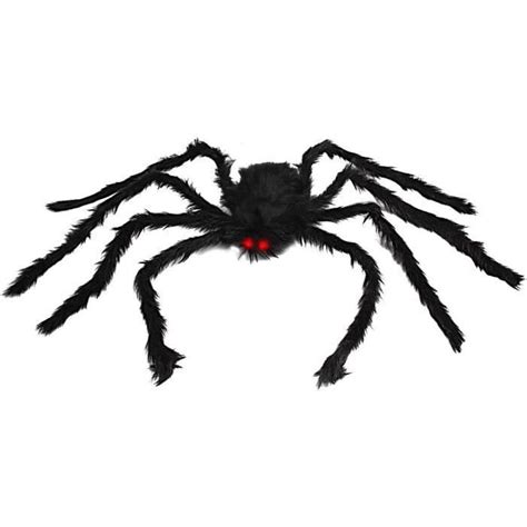 Ajw Araignée Géante De 50 Pouces Araignée Poilue Effrayante De Halloween Fausse Grande Araignée