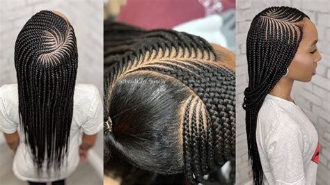 Some Beautiful Cornrows Braided Hairstyles Human Hair Exim