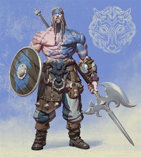 Artstation Wolf Tribe Viking Seungho Lee Concept Art Characters