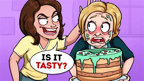 she smashed her mother in law s face in the cake youtube