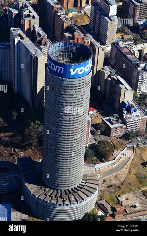 Aerial Photograph Of The Vodacom Tower In Hillbrow Johannesburg