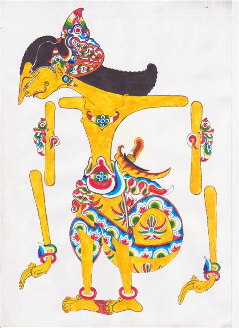 Mewarna Wayang Kulit / Jual Wayang Kulit Asli Pandawa Limo 1 Set Ukuran