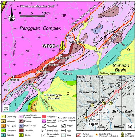 Geological Structures Of The Longmen Shan Area And Wfsd