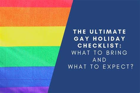 The Ultimate Gay Holiday Checklist Gaysail Blog