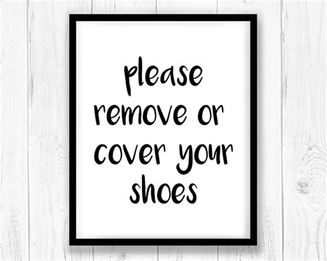 Please Remove Your Shoes Sign Remove Your Shoes Printable Etsy Hong Kong