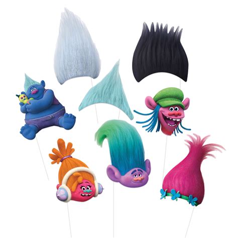 Trolls Photo Booth Props Trolls Party Supplies And Party Activities