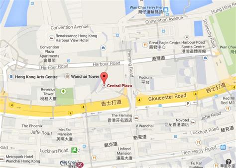 Map Of Central Plaza Hong Kong