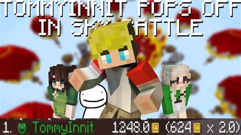 Tommyinnit Pops Off In Sky Battle Minecraft Championship 21 Youtube