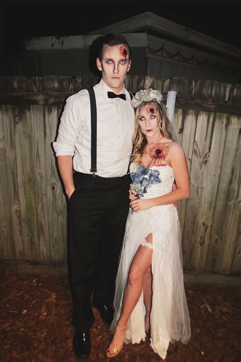 Zombie Bride And Groom Halloween Bride Costumes Scary Couples