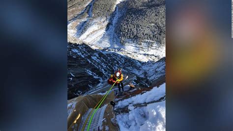 Rescuers Save Dangling Base Jumper After He Slammed Into A Cliff And