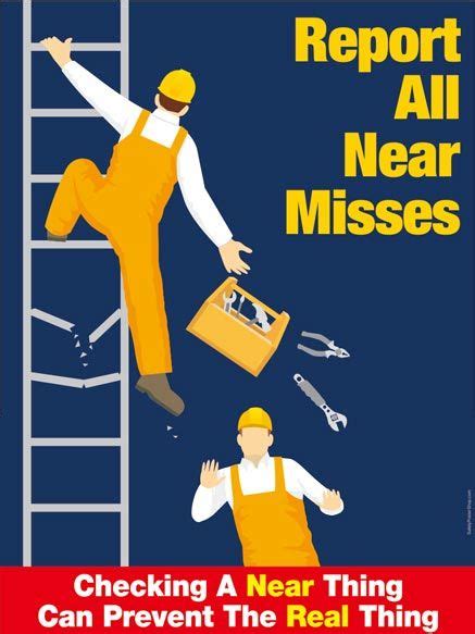 Report All Near Misses Safety Poster Shop Safety Posters Workplace