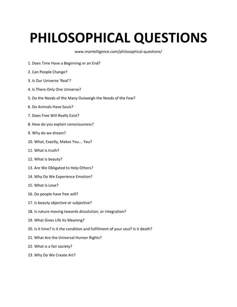 deep thoughts questions