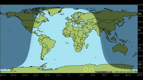 World Map Showing Day And Night