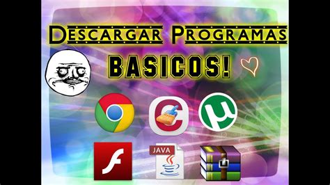 Pagina para descargar los mejores juegos wii gratis y rapido, descargar juegos wbfs para emulador android apk por mediafire en español, descargar mundo roms wii es una plataforma de juegos recopilatorios para nuestra querida wii. ★TUTORIAL★ Descargar Programas Básicos Para Tu PC! |HD ...