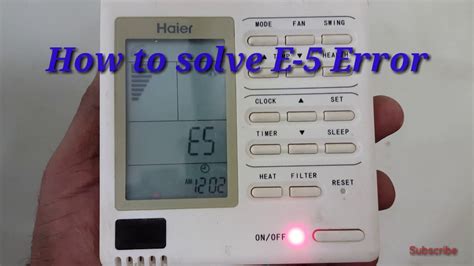 How To Solve E Error In Air Conditioner Fault How To Fix It Youtube