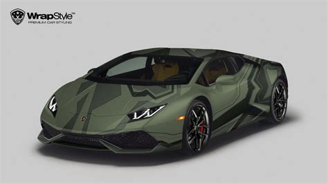 Lamborghini Huracan Camo Design Wrapstyle