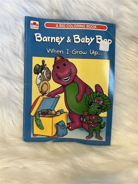 Barney And Baby Bop When I Grow Up Colouring Book 1993 1093 Picclick