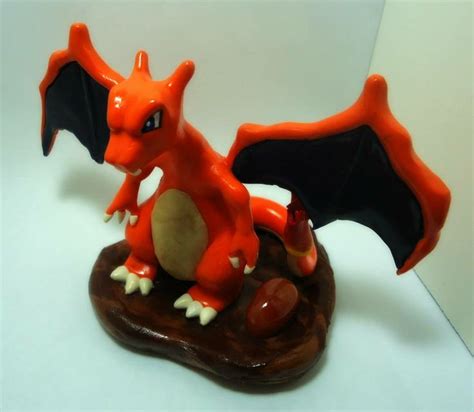 Pokemon Charizard A 4 6 Wingspan Polymer Clay Sculpture With