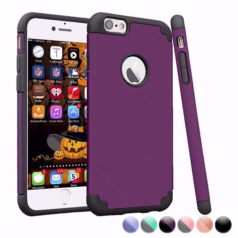 Iphone 6s Case Iphone 6 Cute Case For Girls Njjex [purple Black