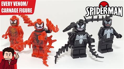 Every Lego Venom And Carnage Minifigure Ever Released Youtube
