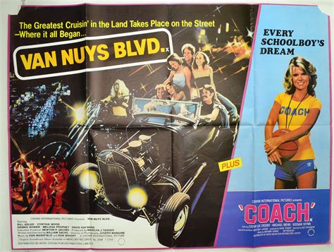 Van Nuys Blvd Coach Double Bill Original Cinema Movie Poster