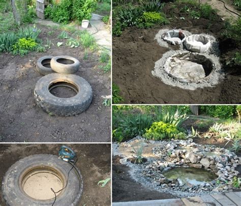 Last year, i grew some of my plants in 12 plastic pots that i purchased at home depot. How To Make A Garden Pond From Old Tires - Homestead ...