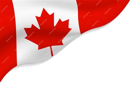 Premium Vector Canada Flag Isolated On White Background With Copy Space