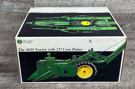 1 16 Ertl Precision Classics John Deere 4020 Tractor W 237 Corn Picker Schneider Auctioneers Llc