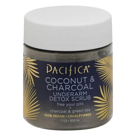 Pacifica Coconut And Charcoal Underarm Detox Scrub 7 Oz 205 Ml