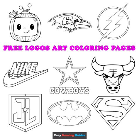 Free Printable Logos Art Coloring Pages For Kids