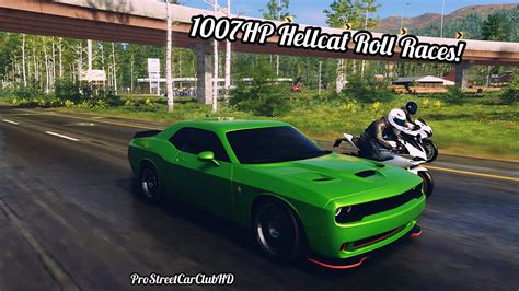 The Crew 2 1007hp Hellcat Vs Nitrous Bikes And More Roll Racing On The
