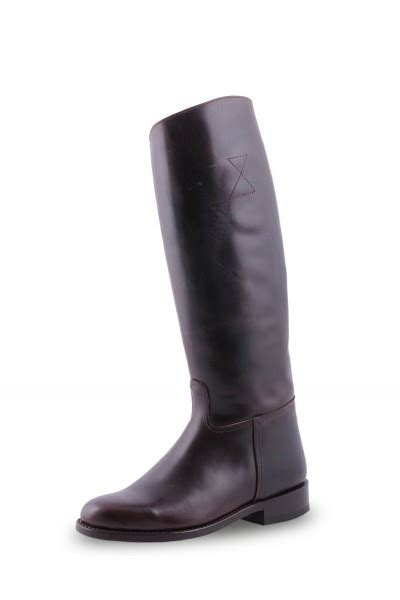 Classic Dark Brown Leather Riding Boots Handmade Horse Riding Boots In