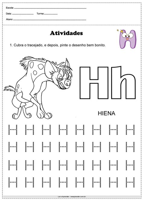 Atividades Com A Letra H Para Imprimir Atividades Educativas