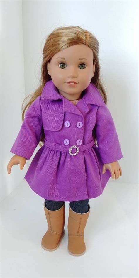 18 inch doll coat fits like american girl doll clothing 18 etsy doll clothes american girl