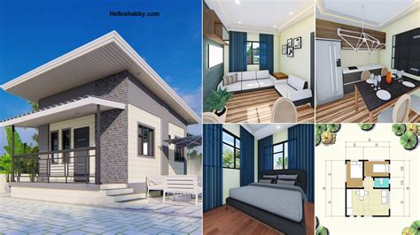 Minimalist Modern Small House Design For Comfortable Living 6 X 5 M