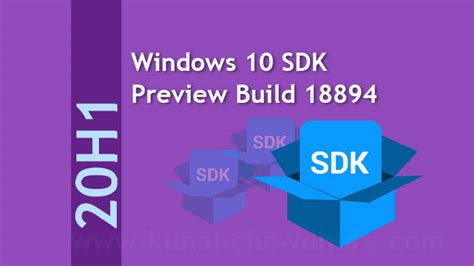 Windows 10 Sdk Preview Build 18894 For 20h1 Is Now Available For Download