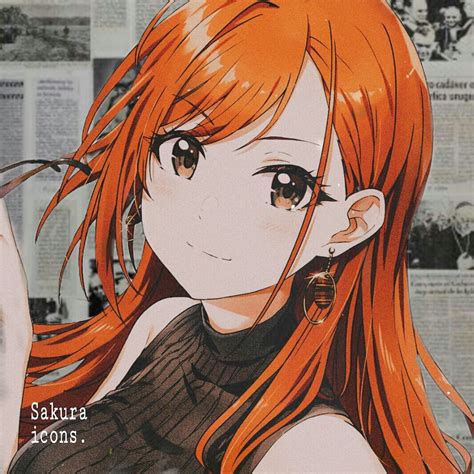 orange haired anime girl