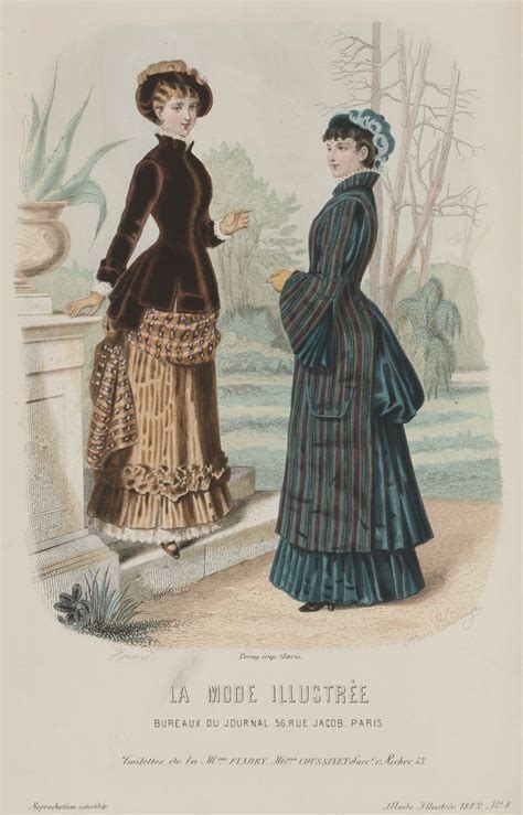 La Mode Illustrée 1882 Historical Fashion Fashion Plates 1880s Fashion