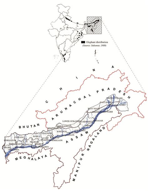 Location Of The Study Area In The Lesser Himalaya North East India