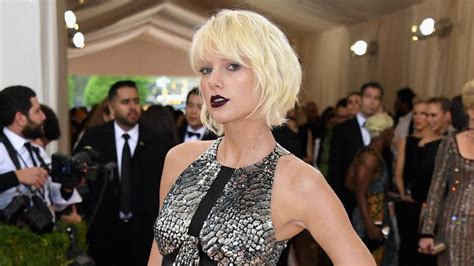 Taylor Swift Goes Goth Glam In A Cutout Mini Dress At The Met Gala