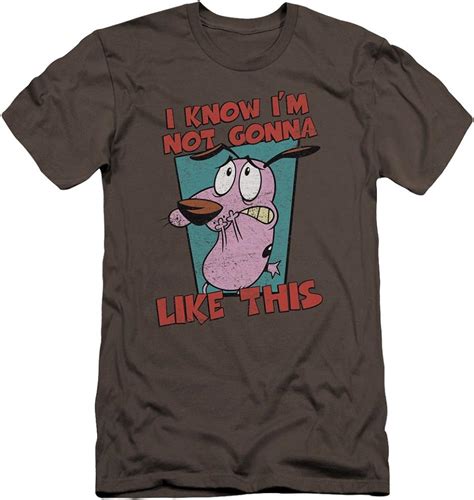 Buy Courage The Cowardly Dog Not Gonna Like Unisex Adult Canvas Brand T