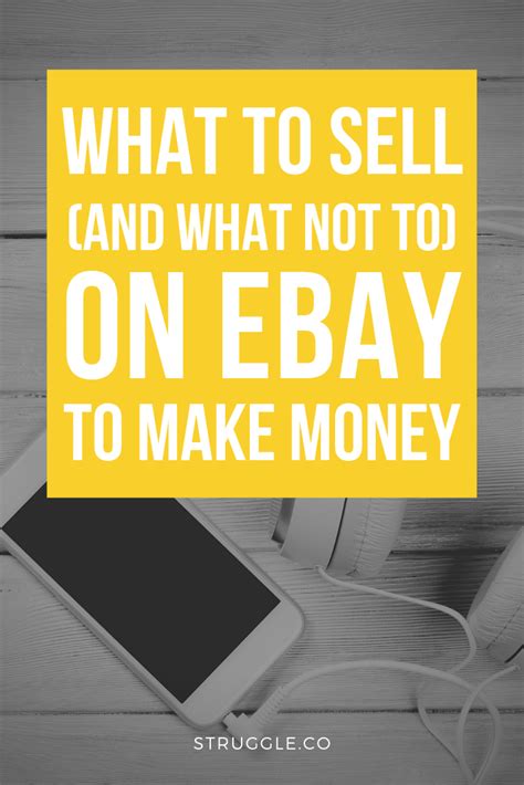 I buy these items at thrift stores, yard sales, and rummage sales to flip online for profit.what tools. What to Sell on Ebay to Make Money, and What Not to Sell ...