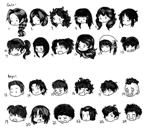 Chibi Hair Anime Boy Hair Cartoon Hair