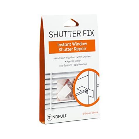 Some repairs are even simple enough that you can do them yourself. Mindfull Products Instant Window Shutter Repair Kit, 6-Pack, Clear | 0812296028008 - Buy new and ...