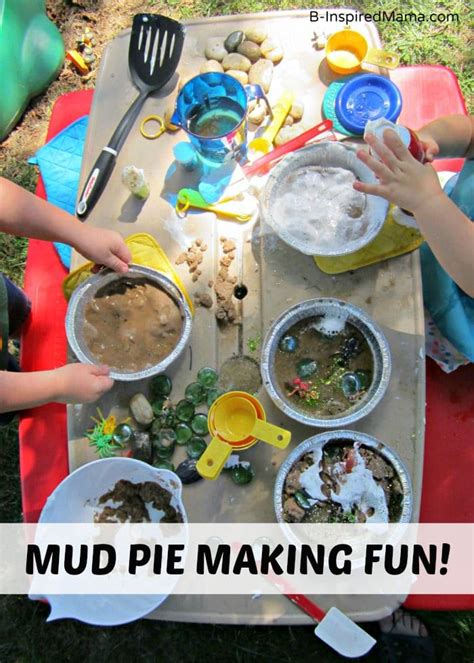 A Kids Mud Pie Messy Playdate