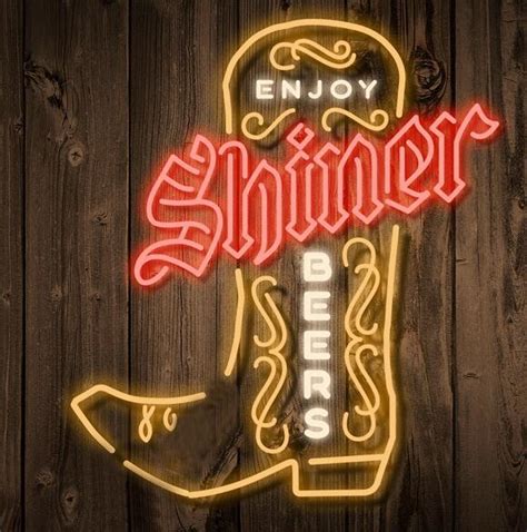 Enjoy Shiner Beer Boot Neon Sign Neon Light Diy Neon Signs