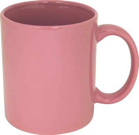 Funny Guy Mugs Plain Pink Ceramic Coffee Mug Pink 11 Ounce Uk Kitchen And Home