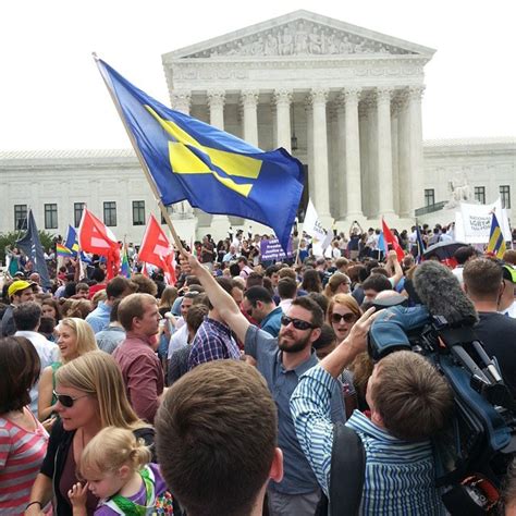 Photos Show Celebration Outside Supreme Court After Gay Marriage Made Legal Huffpost