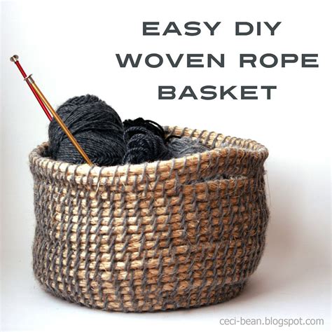 Cecibean Diy Woven Rope Basket